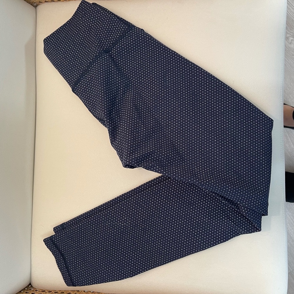Lululemon Wunder Under Hi-Rise 25", Pacific Pointe Jacquard True Navy, size 4